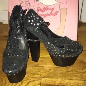 Star sandals, high platform heels Jeffrey Campbell